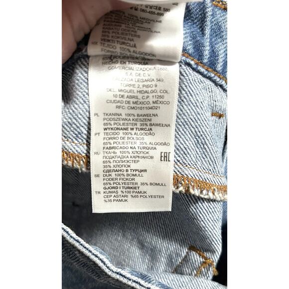 Sandro Paris Designer Two-Toned Denim Shorts Visible Front Pockets Sz 38/US SM - Picture 11 of 12